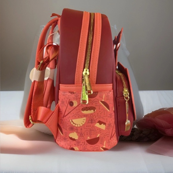 LOUNGEFLY 2025 Disney Parks EPCOT Food & Wine Festival Mickey Vespa Backpack NWT - Picture 3 of 4